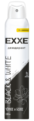 Exxe женский дезодорант черное и белое black & white 200 мл xl размер