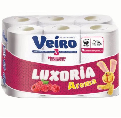 Veiro туалетная бумага Luxoria 3-х слойная Aroma 12шт
