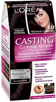 Краска для волос L'OREAL Casting Creme Gloss 323 Черный Шоколад