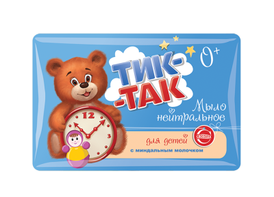 Тик-Так мыло детское 0+ с миндальным молочком 90 г