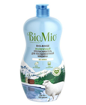 BioMio экологичный ополаскиватель для посудомоечной машины Bio-Rinse 750мл
