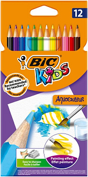 BIC Цветные карандаши Aquacouleur (кор. 12 цветов)