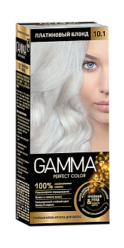 Gamma Perfect Hair стойкая крем краска тон10.1 платиновый блонд