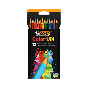 BIC Цветные. пласт. карандаши Color UP  ( кор. 24 цвета)