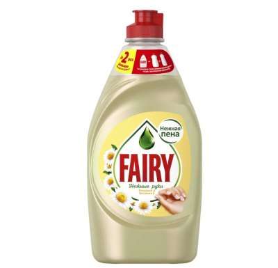 Fairy средство для мытья посуды нежные руки ромашка и витамин е 450 мл