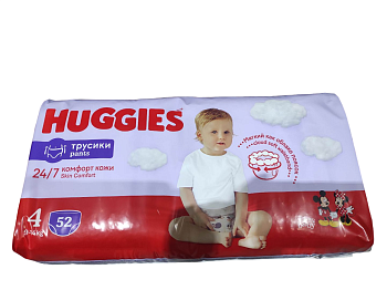 Huggies Unisex подгузники трусики 9-14 кг 4 размер 52 шт