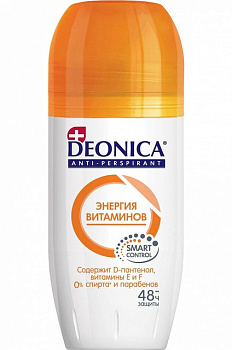 Deonica роликовый антиперспирант женский энергия витаминов 50мл
