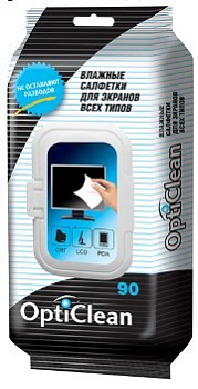Opti Clean №90 влажные салфетки для экранов всех типов