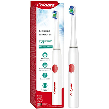 Colgate электрическая зубная щетка  proclinical 150 на батарейках мягкая