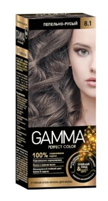 Gamma Perfect Color стойкая крем-краска тон 8.1 Пепельно-русый