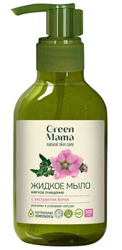 Green Mama жидкое мыло мягкое очищение с экстрактом алтея 300 мл