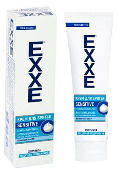 EXXE крем для бритья sensetive для чувствительной кожи 100 мл