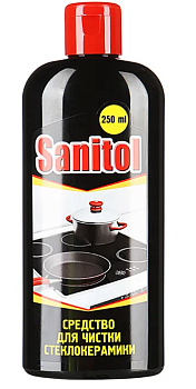 Sanitol для чистки стеклокерамики 250мл 16 шт в коробке