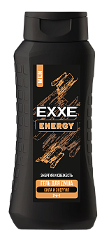 EXXE MEN гель для душа 2в1 сила и энергия energy 400 мл