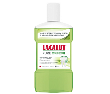 Lacalut ополаскиватель д/полости рта pure herbal 475 мл