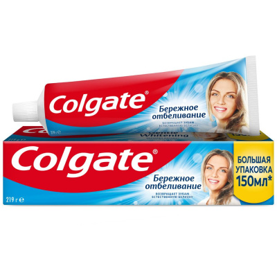 Colgate зубная паста бережное отбеливание 150 мл Уценка