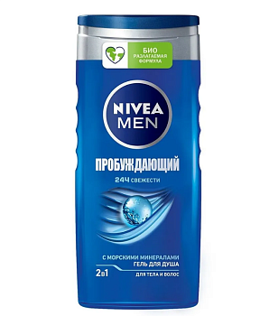 Nivea Men гель для душа пробуждающий 250 мл