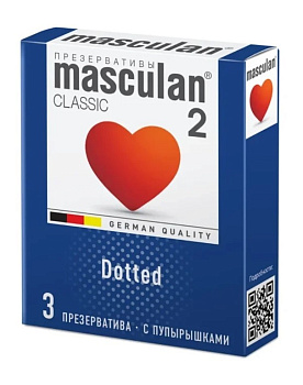 Masculan презервативы с пупырышками 2 classic 3шт
