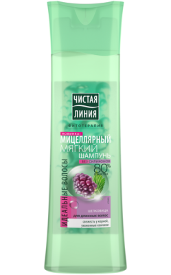 Чистая Линия natura мицеллярный шампунь экспресс восстановление поврежденных волос органическое масло ши 400 мл