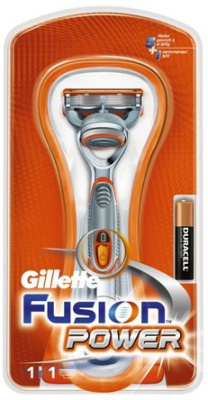 Станок для бритья GILLETTE FUSION POWER без подставки + 2 кассеты
