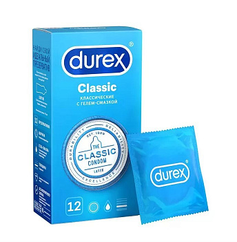 Durex презервативы классические Classic 12шт