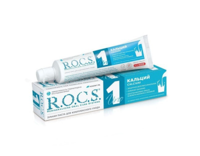 ROCS зубная паста UNO Calcium 74г