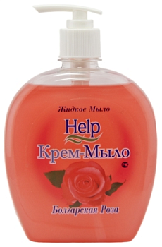 Help Жидкое мыло Болгарская роза, 500г (с дозатором)