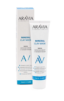 Aravia Laboratories Маска мультиактивная с голубой глиной Mineral Clay Mask 100 мл