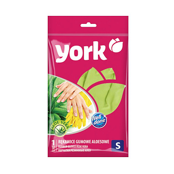 York перчатки резиновые алоэ s