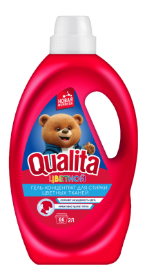 Qualita гель для стирки цветного белья флакон 2000 мл