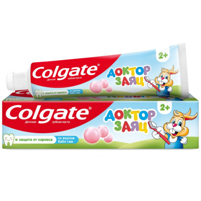 Colgate зубная паста детская доктор заяц жвачка 50 мл Уценка