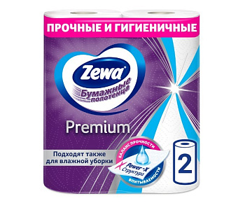 Zewa кухонные полотенца двухслойные Premium 2шт