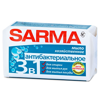 Sarma хозяйственное мыло Антибактериальное 140г