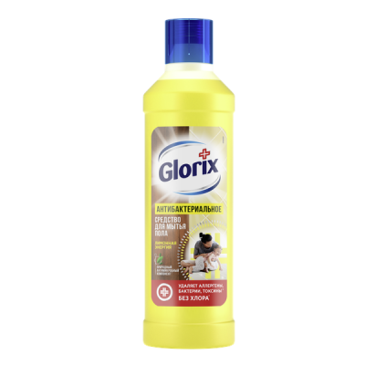 Glorix чистящее средство для пола лимонная энергия 1 л