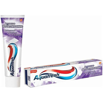 Aquafresh зубная паста Активное Отбеливание,125 мл Уценка