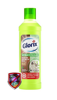 Glorix средство для мытья пола с дезинфицирующим эффектом Цветущая яблоня и ландыш 1л