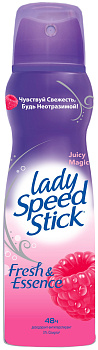 Lady Speed Stick дезодорант спрей Fresh Essence Малина 150мл