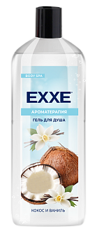 Exxe гель для душа кокос и ваниль 400 мл
