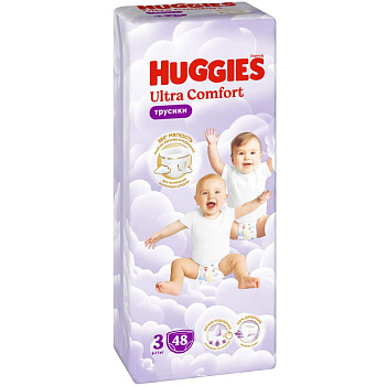 Huggies ultra comfort 3 6-11 кг трусики подгузники 48 шт