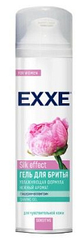 EXXE гель для бритья женский sensitive silk effect 200 мл