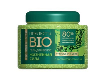 Прелесть-Био гель для укладки волос с экстрактом Зелёного чая Сильная фиксация 250мл