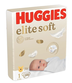 Huggies элит софт подгузники 1(3-5 кг 100шт