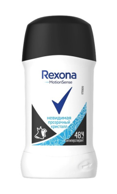 Rexona антиперспирант-дезодорант-карандаш Невидимая Прозрачный кристалл 40мл