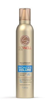 Арнест sowell wonder volume мусс для волос мега объем от корней  сверхсильной фиксации 200 см3