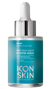 ICON SKIN Себорегулирующая сыворотка-концентрат с ниацинамидом Rest Your Sebum, 30 мл