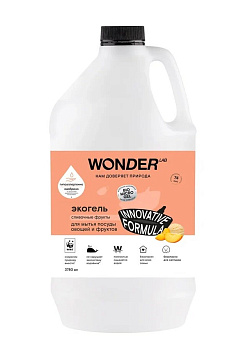 Wonder Lab экогель для мытья посуды Сливочные фрукты 3,78л