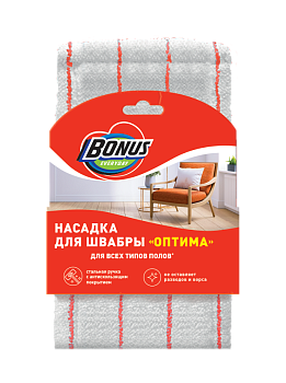 BONUS насадка для швабры из микрофибры оптима