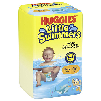 Huggies Little Swimmers подгузники для плавания 12-18 кг 5-6 размер 11 шт