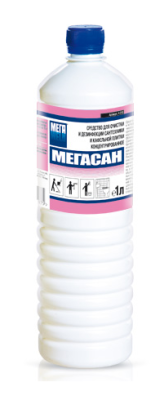 МЕГАСАН средство для санитарной очистки сантехники  и кафельной плитки с антимикробным действием 1 л
