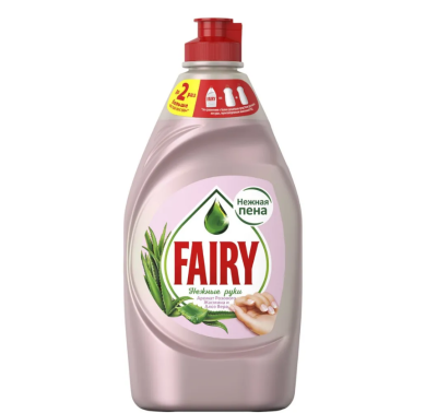 Fairy средство для мытья посуды нежные руки розовый жасмин и алоэ вера 450 мл